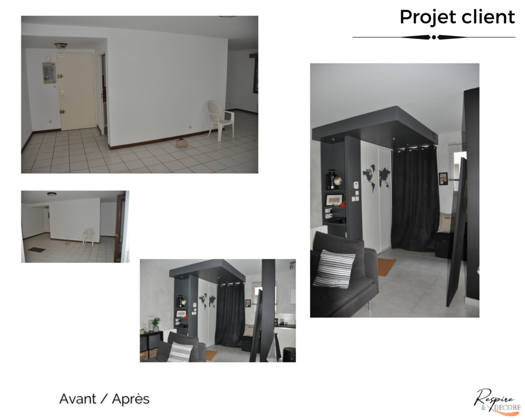 Projet client terminé avec photos des avant / après