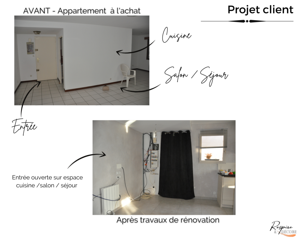 Présentation d'un projet client pour t'aménagement d'une entrée