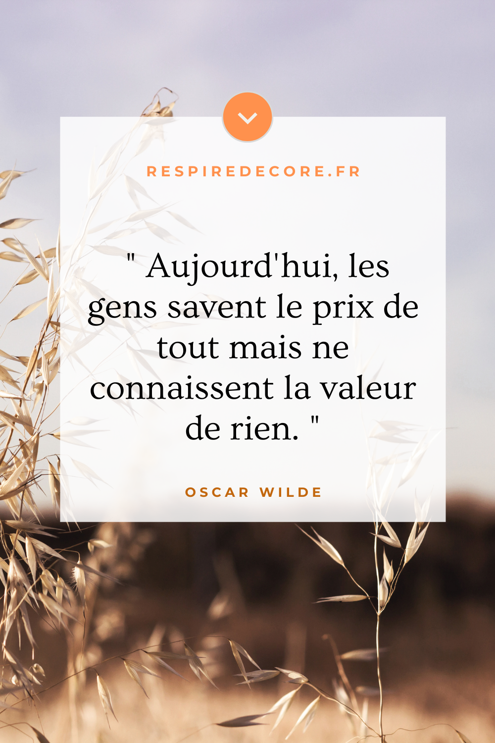 citation sur le prix et la valeur