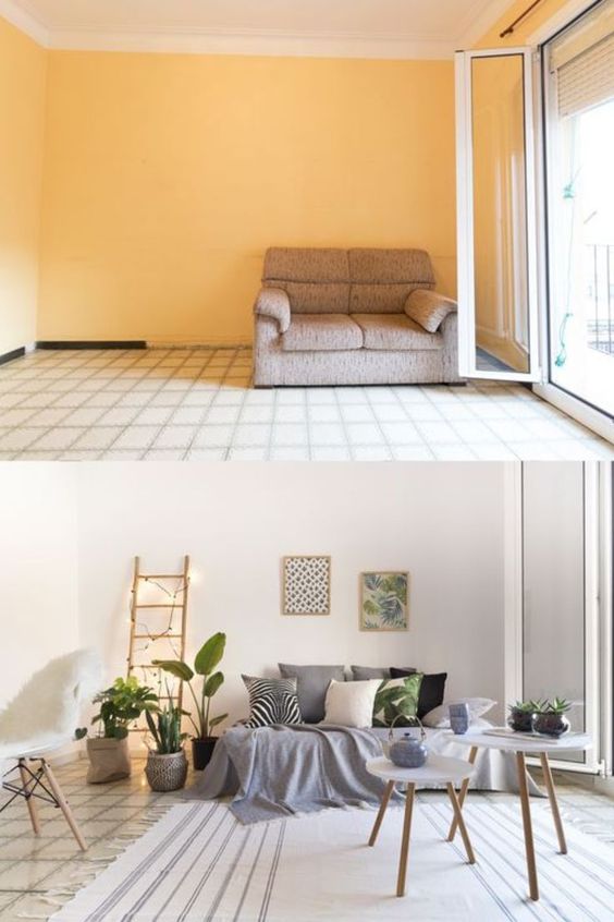 Salon décoré grâce aux principes du Home Staging