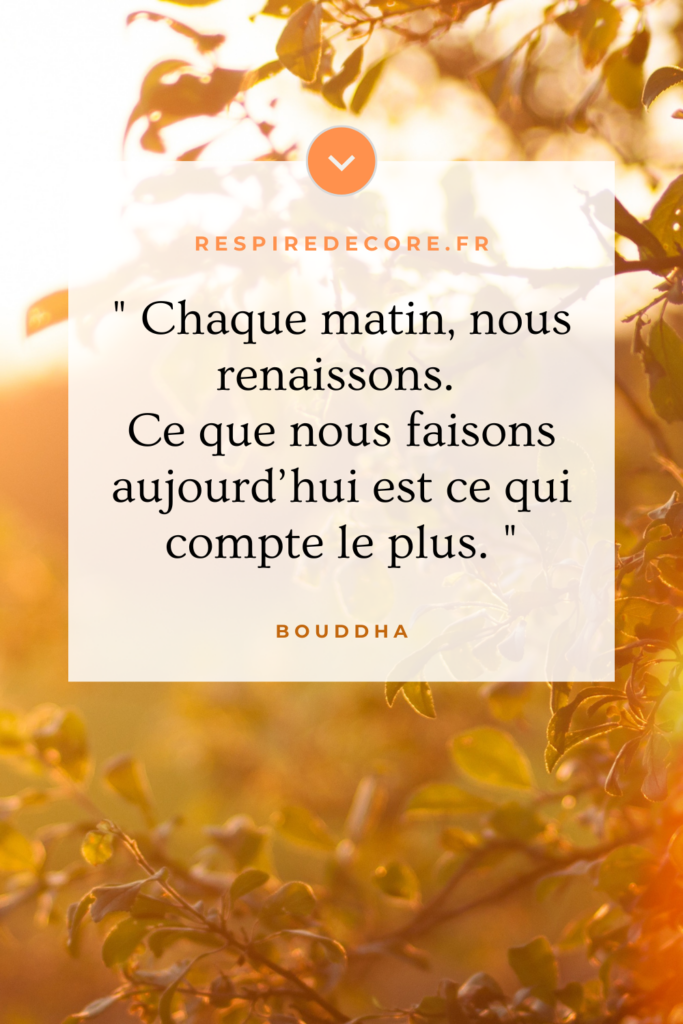 Citation inspirante de bouddha sur le thème de l'optimisme