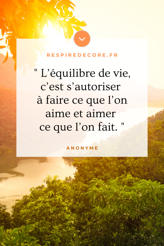 Illustration pour l'équilibre de vie