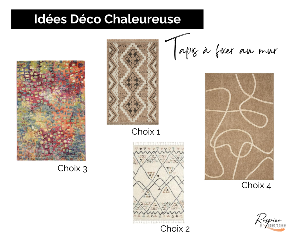 sélection de tapis à fixer au mur pour créer une ambiance déco originale