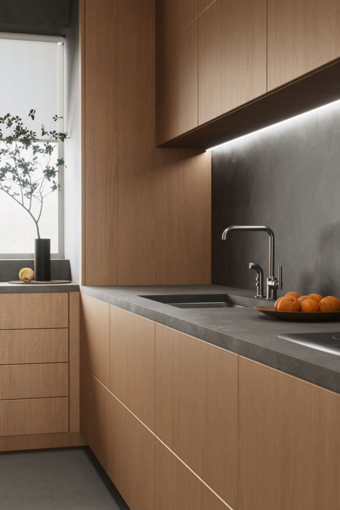 cuisine et plan de travail propre et bien rangé